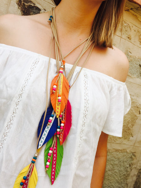 Boho Feather Necklaces