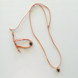 Copper Glass Bead Necklaces