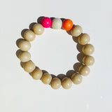 Natural Bracelet - Pink/Orange/White