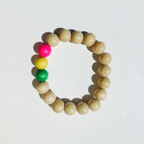 Natural Bracelet - Pink/Yellow/Green