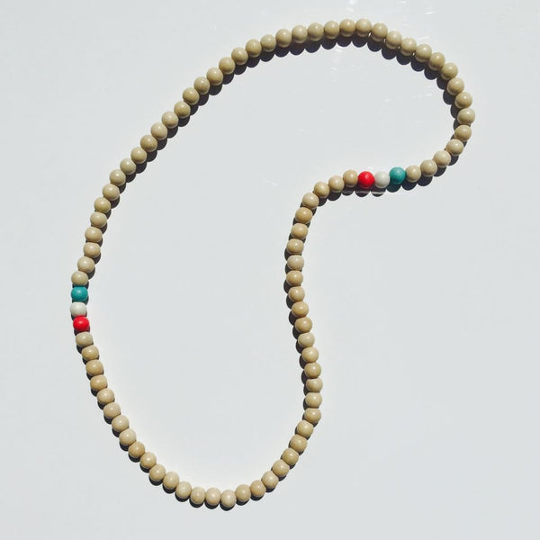 Natural Necklace - Natural/White/Pink